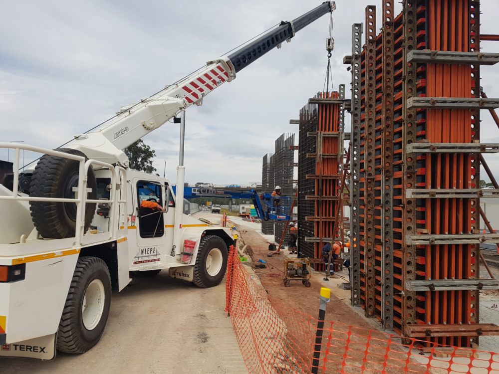 Subcontracted formwork and equipment services for civil infrastructure improvements on the Boundary Road Interchange